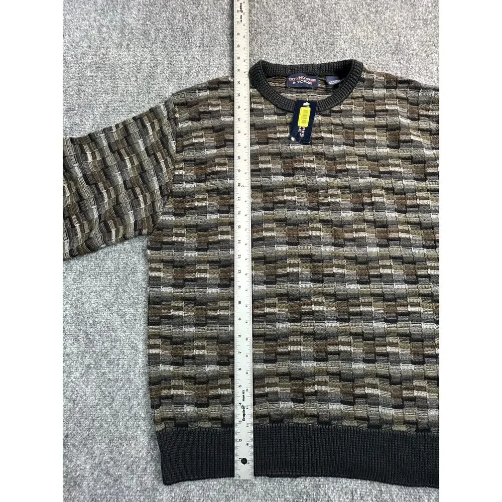 Vintage Roundtree & Yorke Sweater Men's M Deadstock Made USA 100% Cotton Knit - Picture 4 of 6